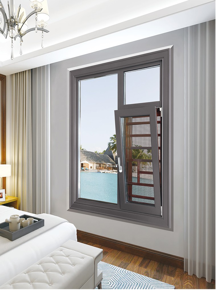 100斷橋平框窗紗一體-GT19008