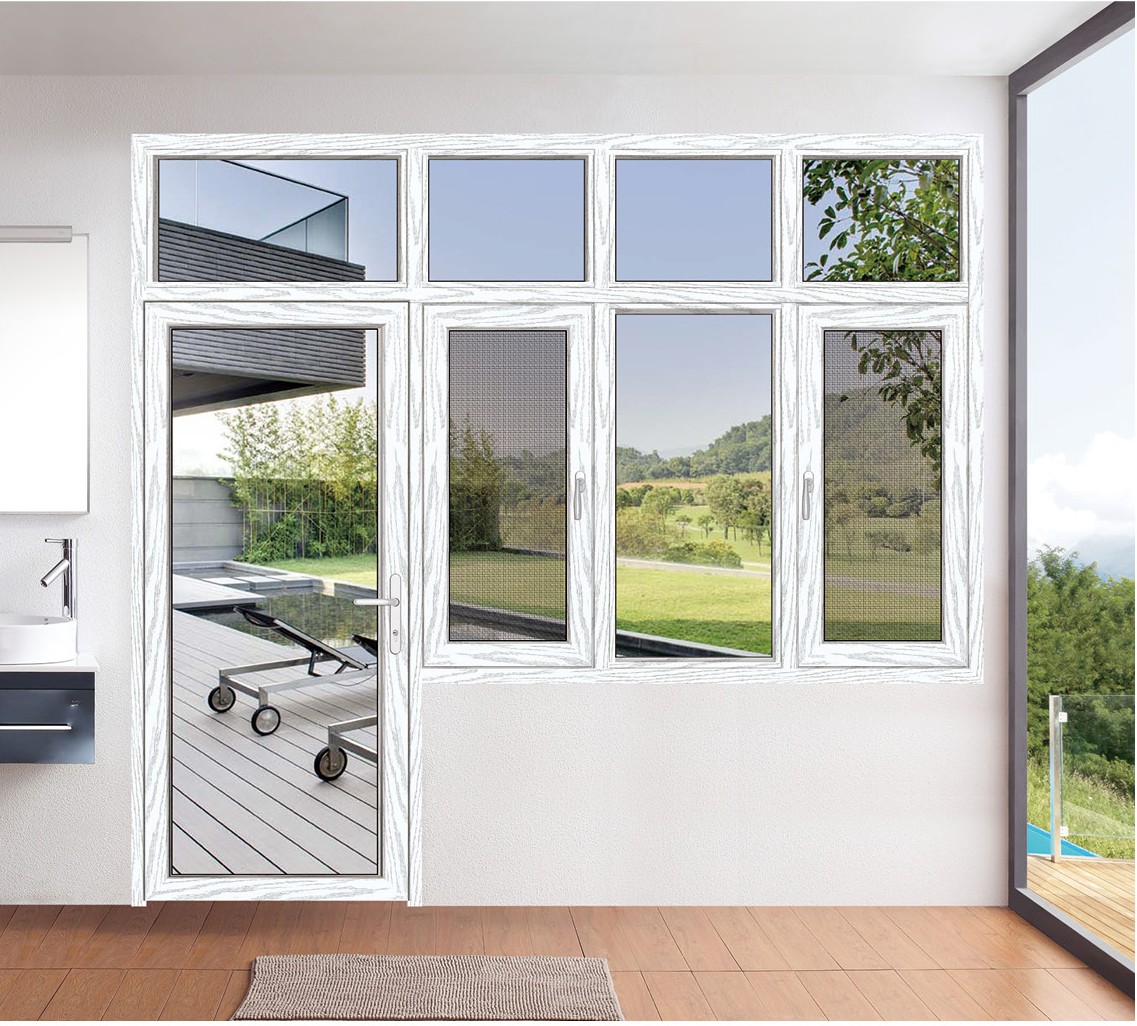 120斷橋平框窗紗一體-GT19001